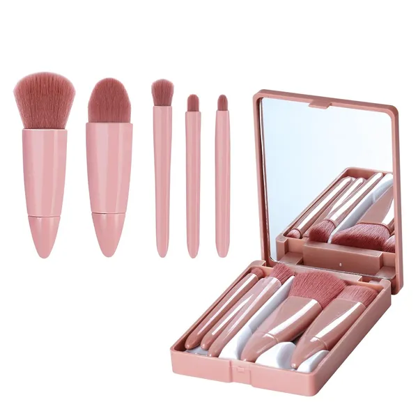 Portable_5-Piece_Mini_Makeup_Brush_Set:_Professional_Travel_Makeup_Brush_Set,_Comes_with_Mirror_Comprehensive_Cosmetic_Brushes