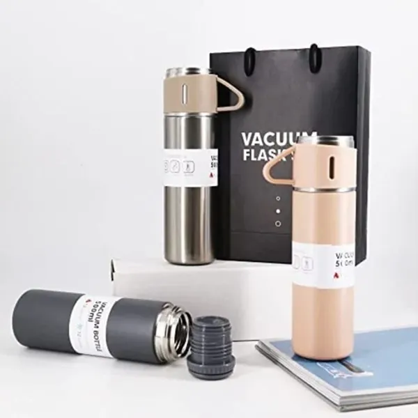 500_ml_Vacuum_Flask_Set_,_Thermo_Coffee_Tumbler,_Set_with_2_Extra_Cups_for_Coffee_Hot_Drink_and_Cold_Drink_Water_Flask,_Flask_with_3_Cups,_Multicolor