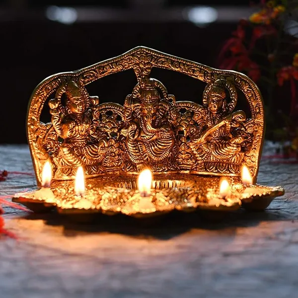 Panch_Diya-Laxmi_Ganesh_Saraswati_Idol_Diya_Oil_Lamp-_Lakshmi_Ganesha_Idol_-_for_Diwali_Puja_-_Diwali_Home_Decoration_Items_Gifts