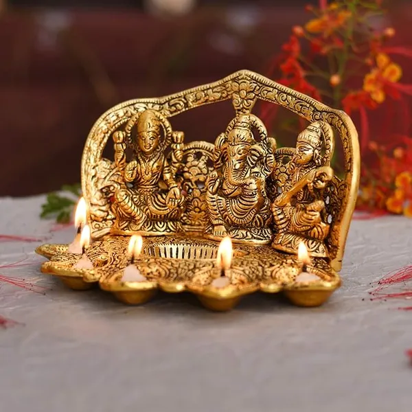 Panch_Diya-Laxmi_Ganesh_Saraswati_Idol_Diya_Oil_Lamp-_Lakshmi_Ganesha_Idol_-_for_Diwali_Puja_-_Diwali_Home_Decoration_Items_Gifts