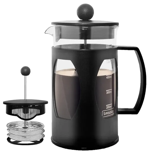 Set_of_2,_French_Press_Coffee_Maker_with_4-Level_Filtration_and_Premium_Heat_Resistant_Borosilicate_Glass_-_Compact_and_Durable_Filter_Coffee/Tea_Maker_-_600ml_Coffee_Press