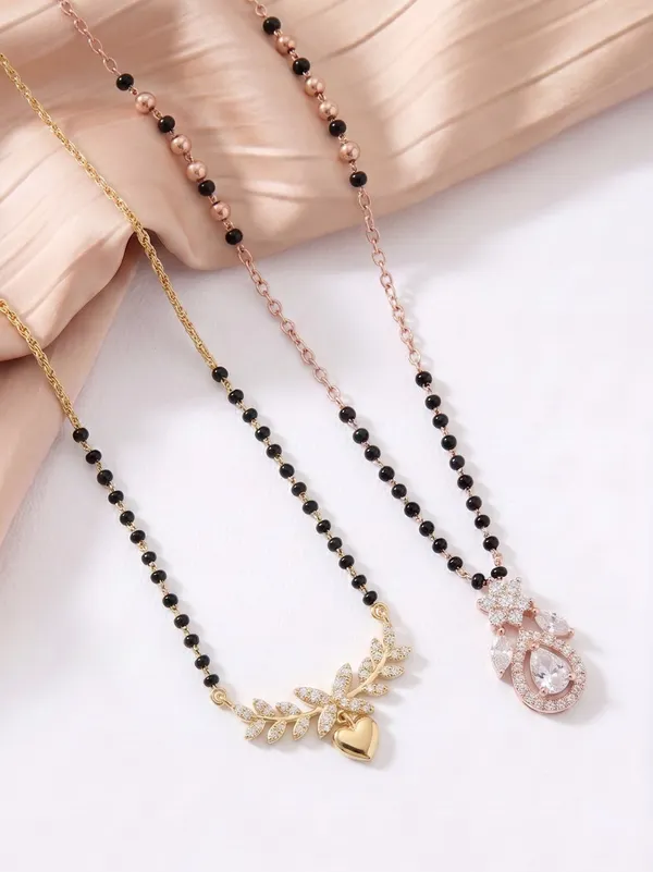 avni__And_Mayura_18K_Rose_Gold_Tone_Plated_Mangalsutra