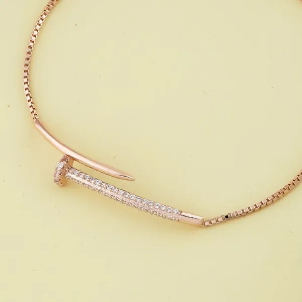 Cartier_Nail_Diamond__Brass_Bracelet_For_Women