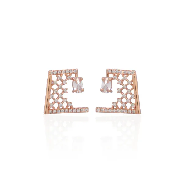 Rose_Gold_Classic_Designer_EarBrass_Ring_For_Women_For_Women