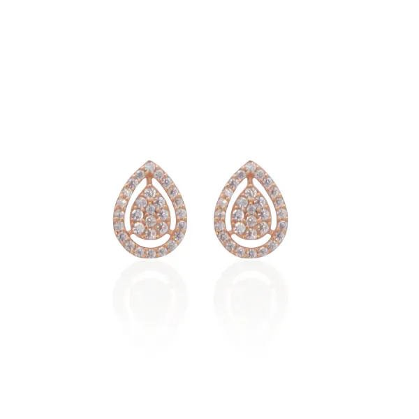 Rose_Gold_Coraline_Duo_Pear_Stud_EarBrass_Ring_For_Women_For_Womens
