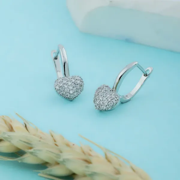 Silver_Fancy_Silver_Dangling_EarBrass_Ring_For_Women_For_Womens_With_Heart_Relief
