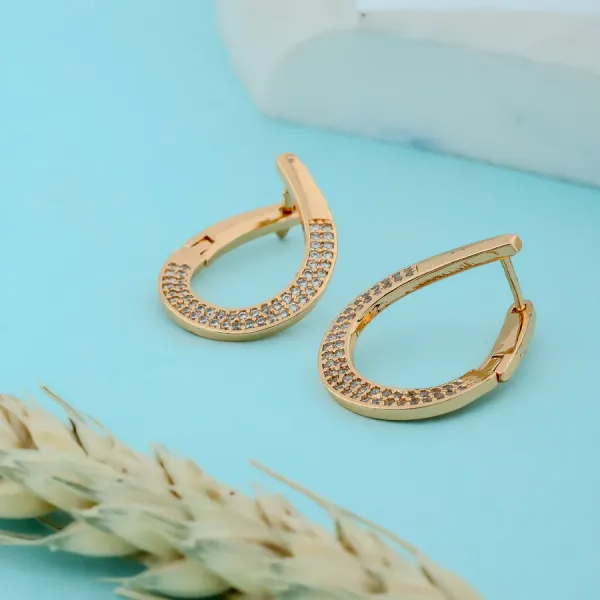 Rose_Gold_Fashionable_Hoop_EarBrass_Ring_For_Women_For_Women