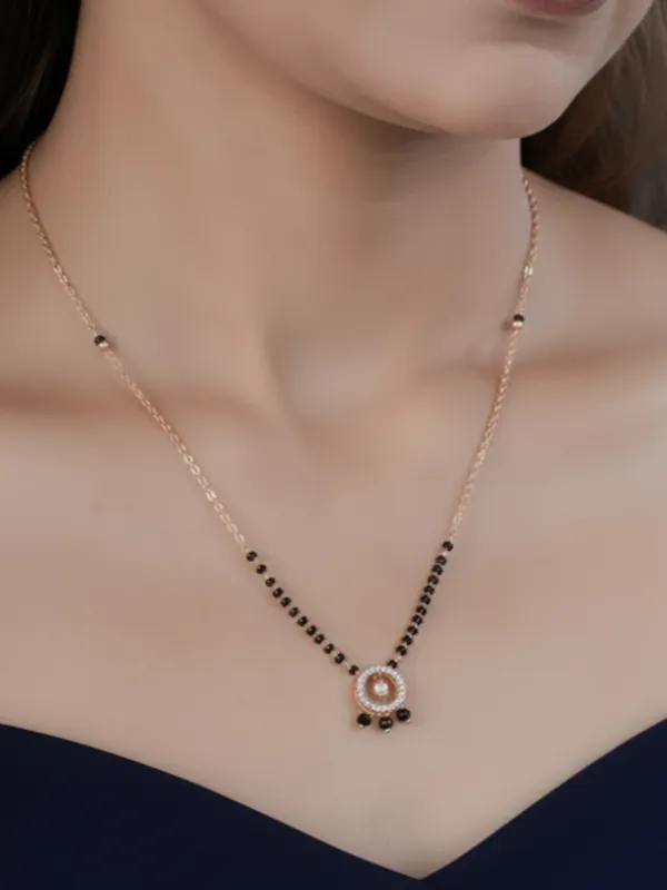 Avantra__18K_Rose_Gold_Tone_Plated_Mangalsutra
