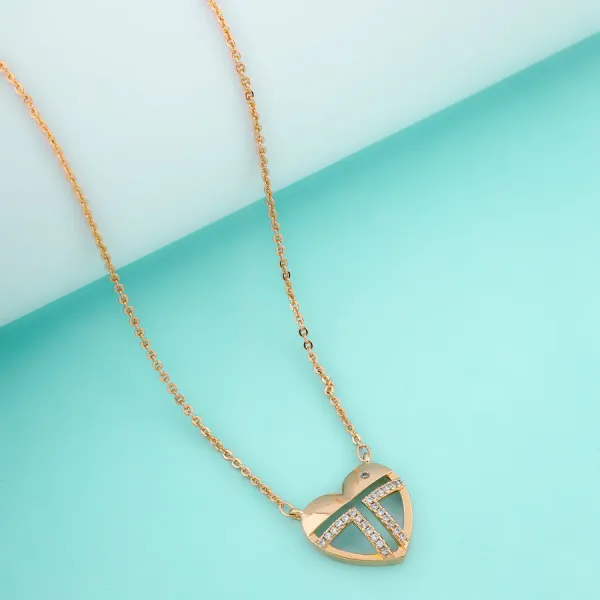 Gold_Colour_Lovable_Heart_Rose_Gold_Brass_Necklace_For_Womens