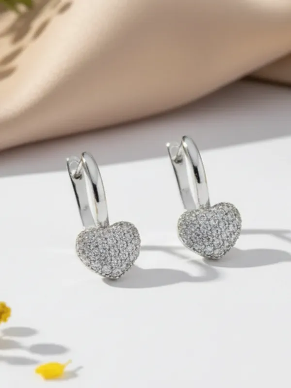 Silver_Fancy_Silver_Dangling_EarBrass_Ring_For_Women_For_Womens_With_Heart_Relief
