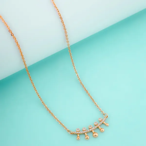 Gold_Colour__Maze_rose_gold_Brass_Necklace_For_Women