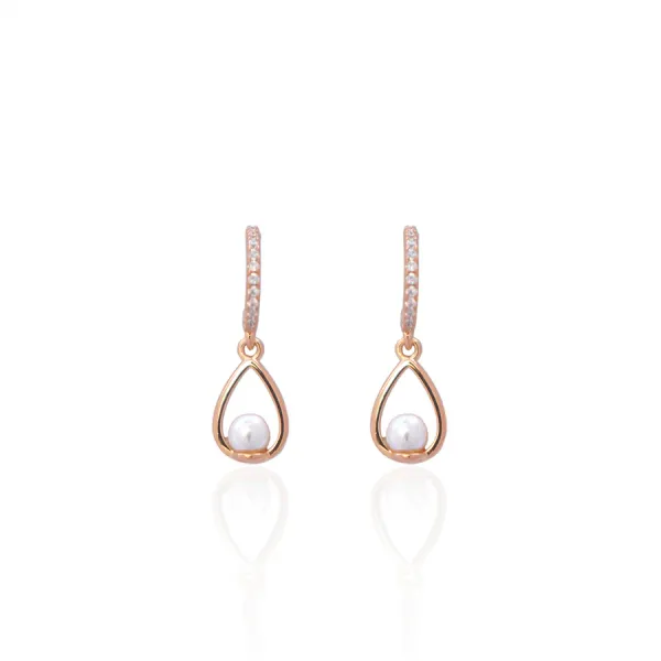 Rose_Gold_Small_Pearl_Drop_EarBrass_Ring_For_Women_For_Women