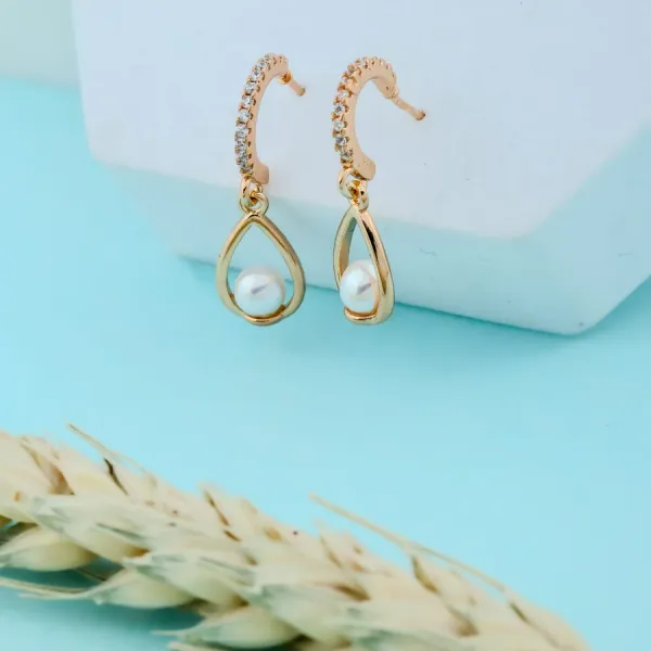 Rose_Gold_Small_Pearl_Drop_EarBrass_Ring_For_Women_For_Women