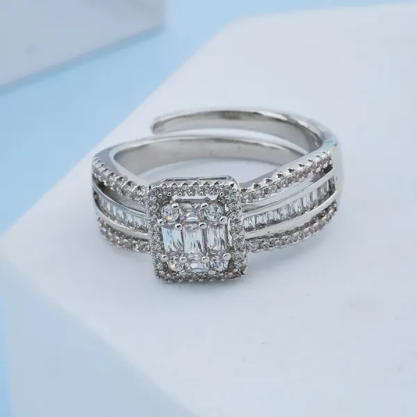 Sparkling_Diamond_Square_Trinity_Brass_Ring_For_Women
