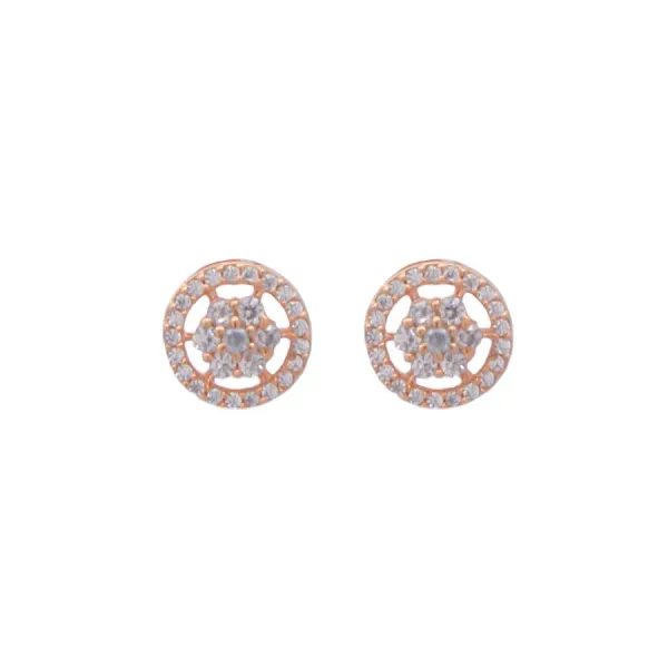 Rose_Gold_Tishya_Bloom_Studs_EarBrass_Ring_For_Women_For_Women