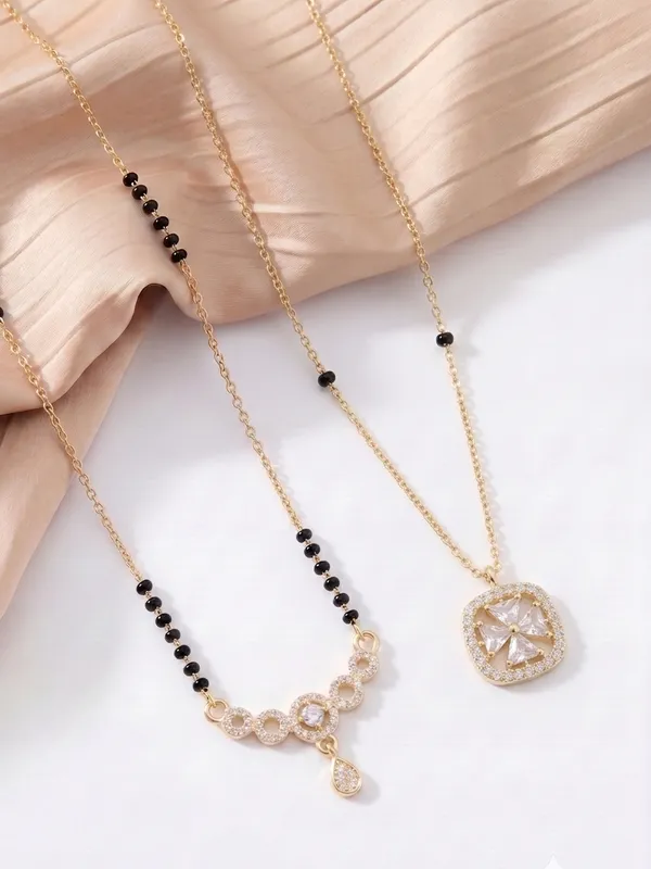 MALINI_And_RITVI_18K_Gold_Tone_Plated_Mangalsutra_(Pack_Of_2_Mangalsutra)