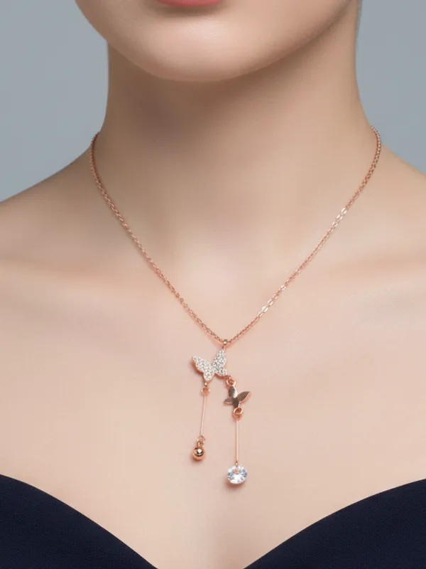 Rose_Gold_Too_Rose_Butterfly_Brass_Necklace_For_Women