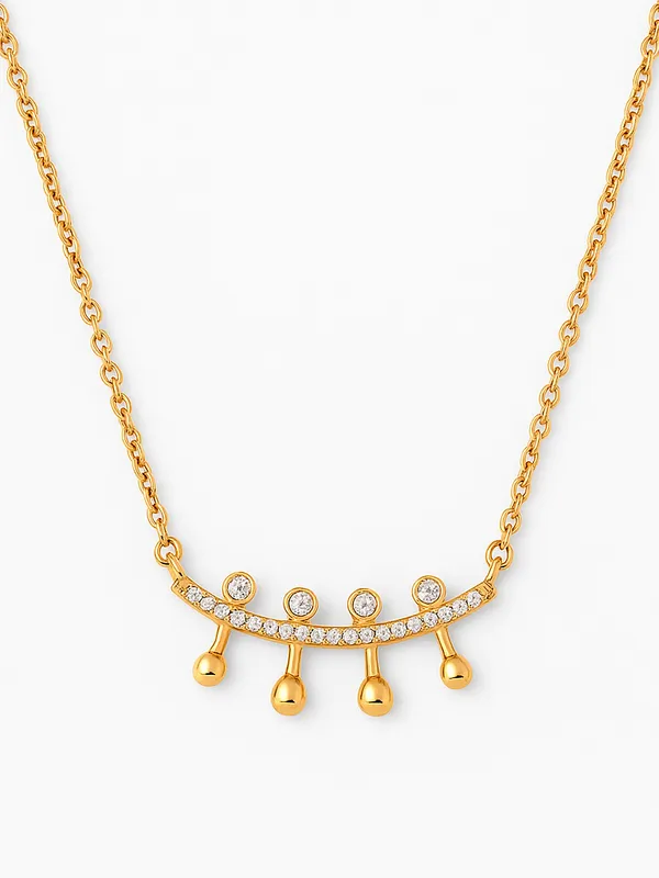 Gold_Colour__Maze_rose_gold_Brass_Necklace_For_Women