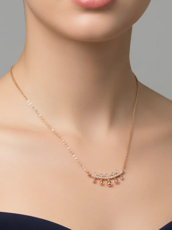 Gold_Colour__Maze_rose_gold_Brass_Necklace_For_Women
