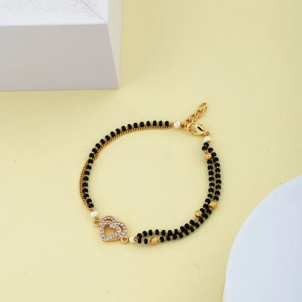 Heart_Hand_Fancy_18K_Gold_Tone_Plated_Mangalsutra_Bracelet