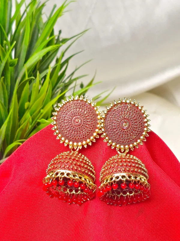 Traditional_Jhumka_Earrings_|_Adorable_Designer_Monalisa_Stone_Jewelry