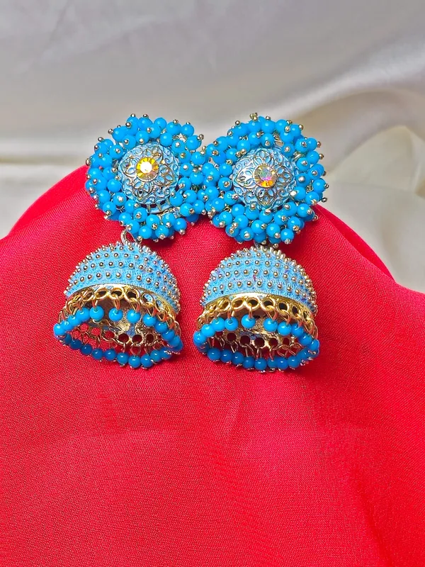 Traditional_Jhumka_Earrings_|_Adorable_Designer_Monalisa_Stone_Jewelry