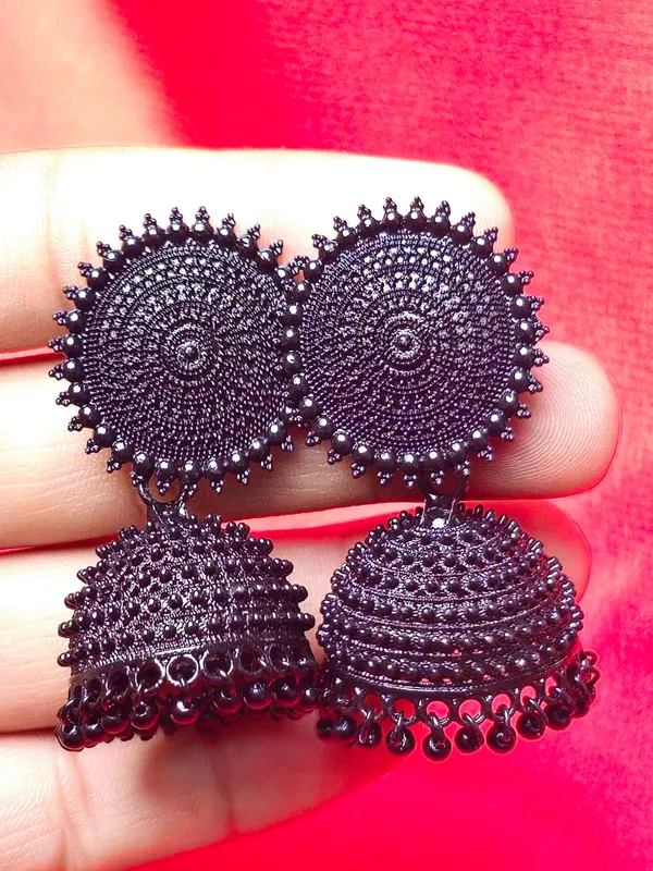Traditional_Jhumka_Earrings_|_Adorable_Designer_Monalisa_Stone_Jewelry