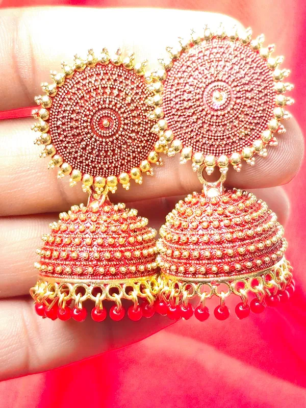 Traditional_Jhumka_Earrings_|_Adorable_Designer_Monalisa_Stone_Jewelry