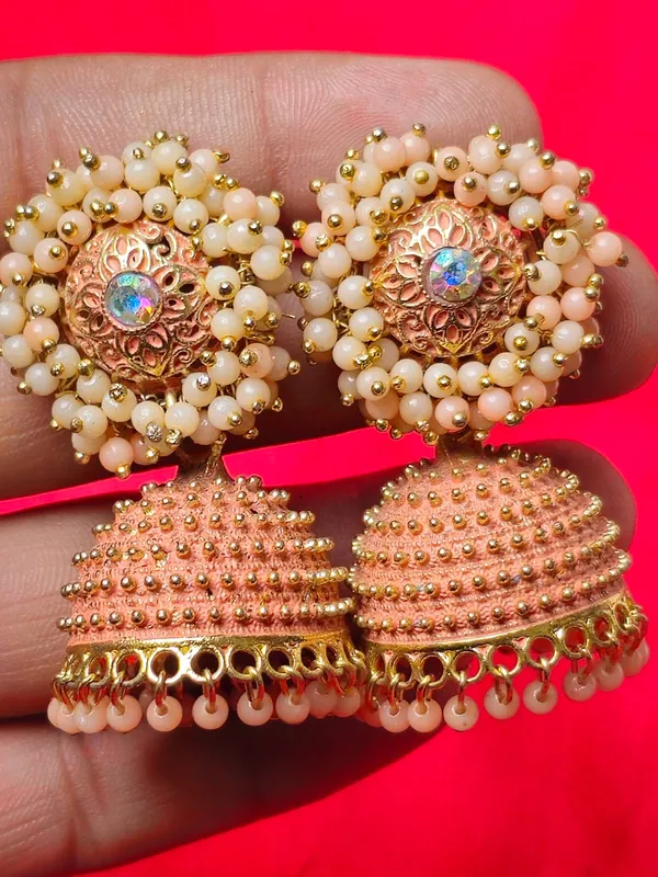 Traditional_Jhumka_Earrings_|_Adorable_Designer_Monalisa_Stone_Jewelry