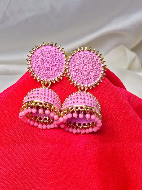 Traditional_Jhumka_Earrings_|_Adorable_Designer_Monalisa_Stone_Jewelry
