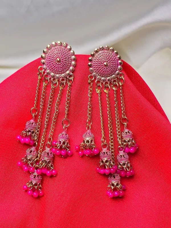 Traditional_Pearl_Hanging_Earrings_|_Adorable_Designer_Monalisa_Stone_Jewelry