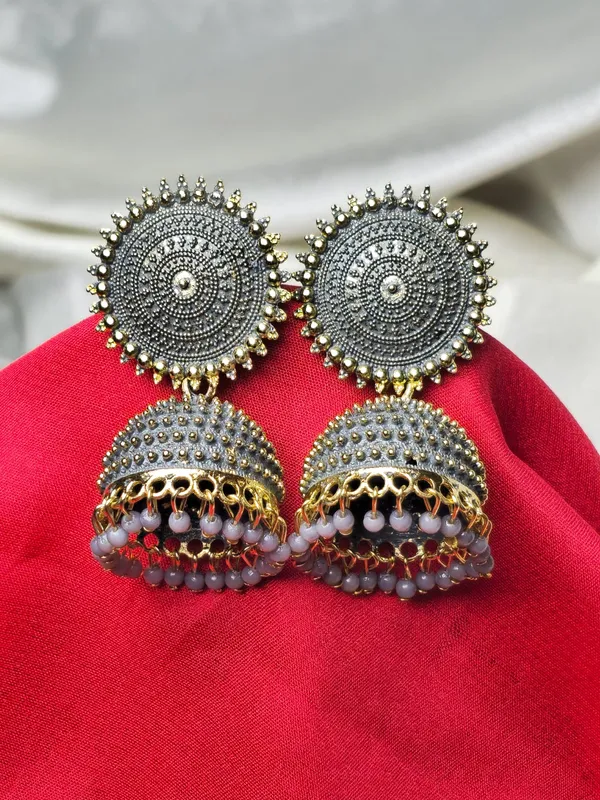 Traditional_Jhumka_Hanging_Earrings_|_Adorable_Designer_Monalisa_Stone_Jewelry