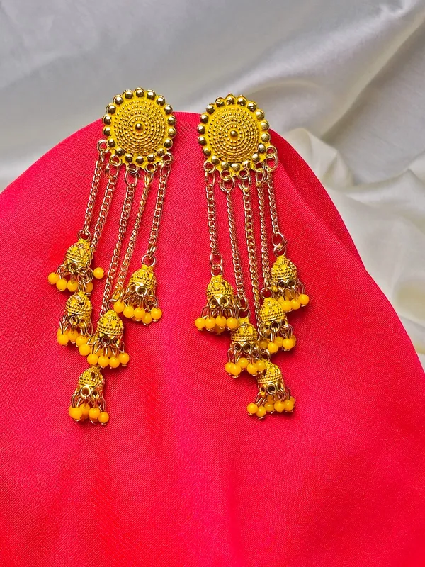 Traditional_Pearl_Hanging_Earrings_|_Adorable_Designer_Monalisa_Stone_Jewelry