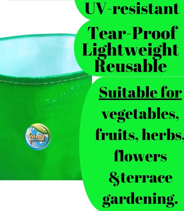 350_GSM_HDPE_Grow_Bag_(12x12_Inches)_–_Rock_Solid_Yet_Flexible_|_Guaranteed_5-6_Summers_Lifespan