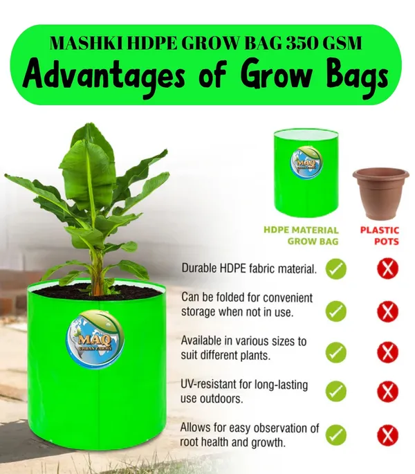 350_GSM_HDPE_Grow_Bag_(12x12_Inches)_–_Rock_Solid_Yet_Flexible_|_Guaranteed_5-6_Summers_Lifespan