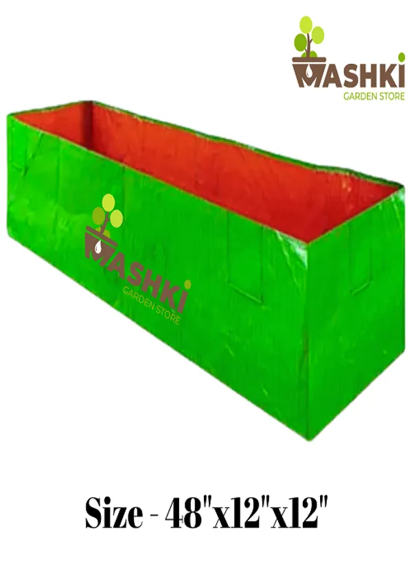 48x12x12_Inch_Grow_Bag,_HDPE_250_GSM_Heavy_Duty_Vegetable,_Planter_for_Terrace_Garden_Grow_Bag_(Pack_of_2)