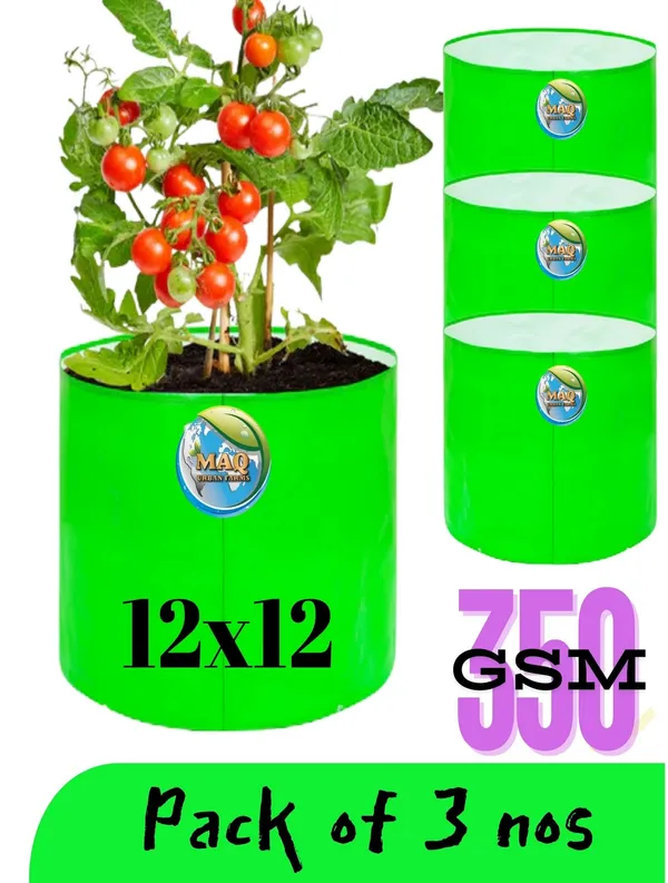 350_GSM_HDPE_Grow_Bag_(12x12_Inches)_–_Rock_Solid_Yet_Flexible_|_Guaranteed_5-6_Summers_Lifespan