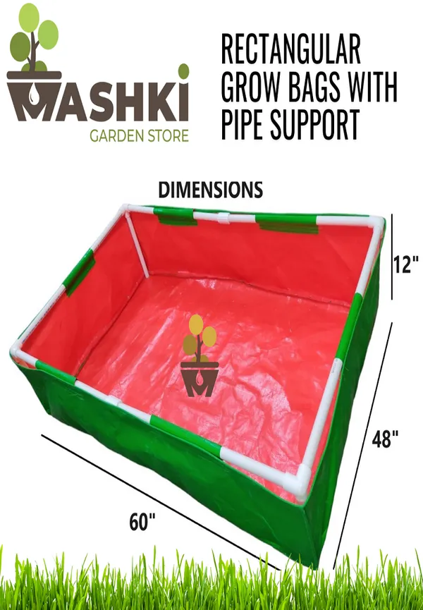 Maq_48"x60"x12"_Rectangular_Grow_Bag_with_Support_-_Durable_Planter_for_All_Spaces