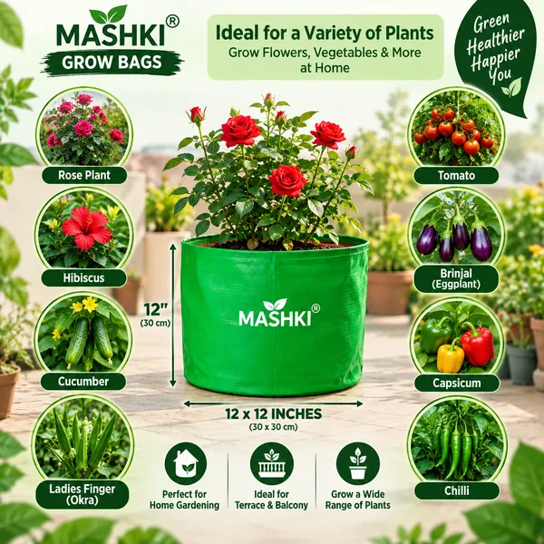 Maq_12"x12"_UV_Grow_Bags__-_HDPE_Fabric_for_Green_Gardening_Pack_of_10_and_20_nos