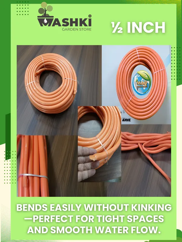 MAQ_30M_1/2_Inch_PVC_Water_Pipe_|_Flexible_Garden_Hose_for_Home,_Garden_&_Car_Wash_1/2_TUBING_Hose_Pipe