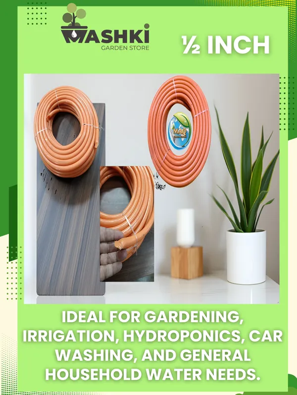 MAQ_30M_1/2_Inch_PVC_Water_Pipe_|_Flexible_Garden_Hose_for_Home,_Garden_&_Car_Wash_1/2_TUBING_Hose_Pipe