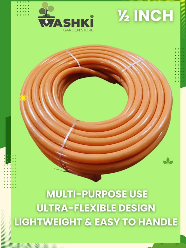 MAQ_30M_1/2_Inch_PVC_Water_Pipe_|_Flexible_Garden_Hose_for_Home,_Garden_&_Car_Wash_1/2_TUBING_Hose_Pipe