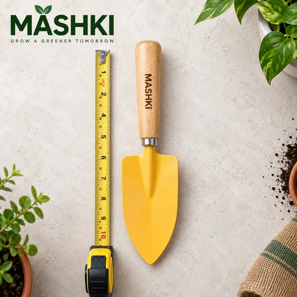 MASHKI_Garden_Tools_Set_Pack_of_4_|_Hand_Trowel,_3-Tine_Cultivator,_Garden_Fork_&_Pruning_Shears_|_Gardening_Tools_for_Home,_Balcony_&_Terrace_Gardening