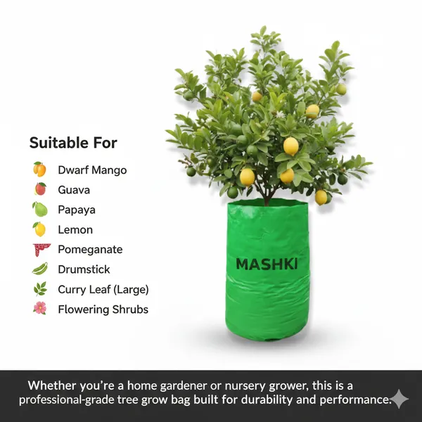 MASHKI®_20x30_Inch_Extra_Deep_Grow_Bag_for_Guava,_Dwarf_Mango_&_Fruit_Plants_|_400_GSM_Heavy_Duty_HDPE_|_Long_Life_UV_Stabilized_Tree_Planter_for_Terrace_&_Garden