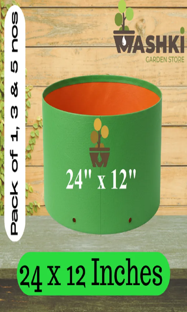 24x12_Inch_HDPE_Grow_Bag_for_Vegetables_|_Terrace_Gardening_|_Pack_of_1,_3_&_5