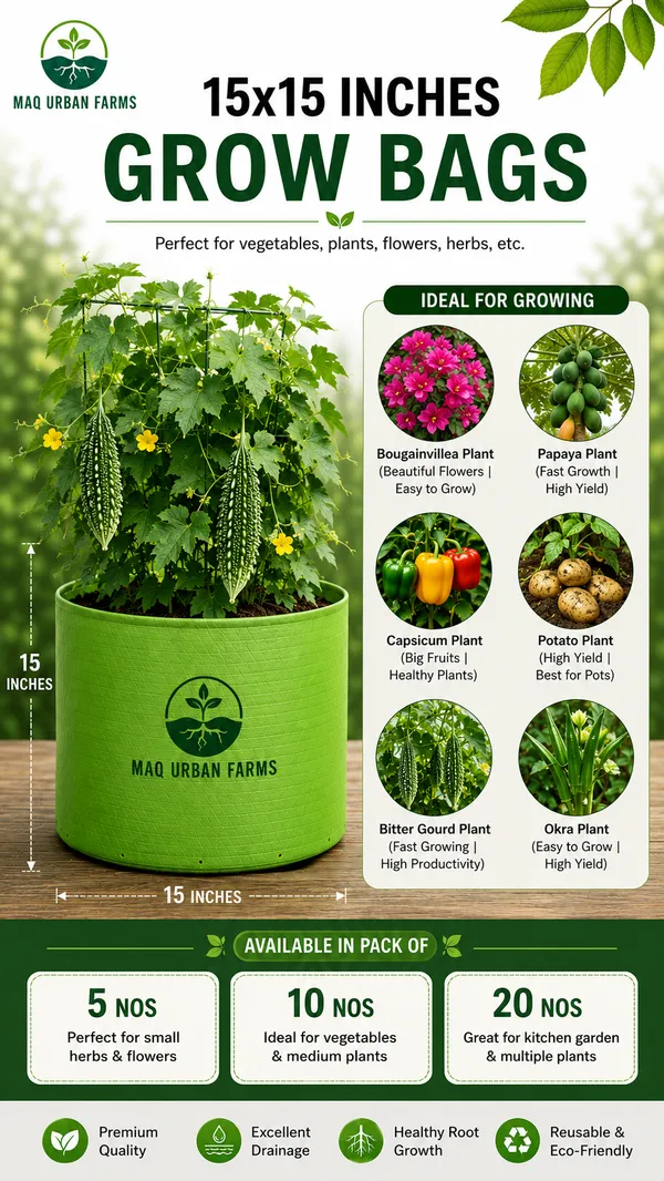15"X15"_-_Breathable_Fabric_UV_Protection_Grow_Bags_(Pack_of_3)_For_Big_Plants-_240_Gsm_Durable_Grow_Bags_For_Home,_Terrace,_Balcony,_And_Vegetable_Gardening