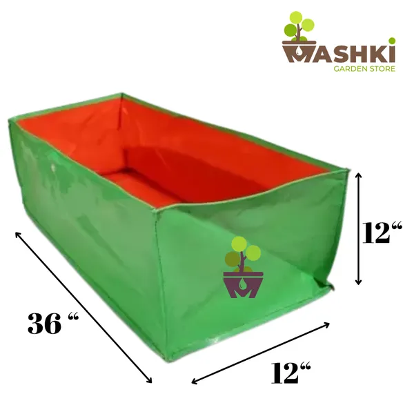 48x12x12_Inch_Grow_Bag,_HDPE_250_GSM_Heavy_Duty_Vegetable,_Planter_for_Terrace_Garden_Grow_Bag_(Pack_of_2)