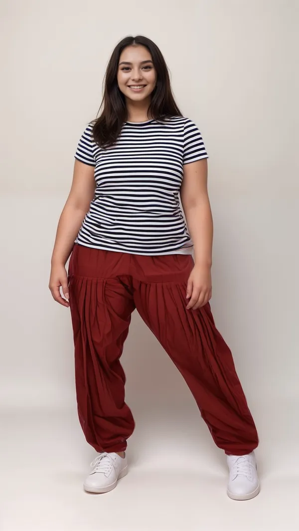 Maroon_Cotton_Patiala_Salwar_Pants_For_Women.