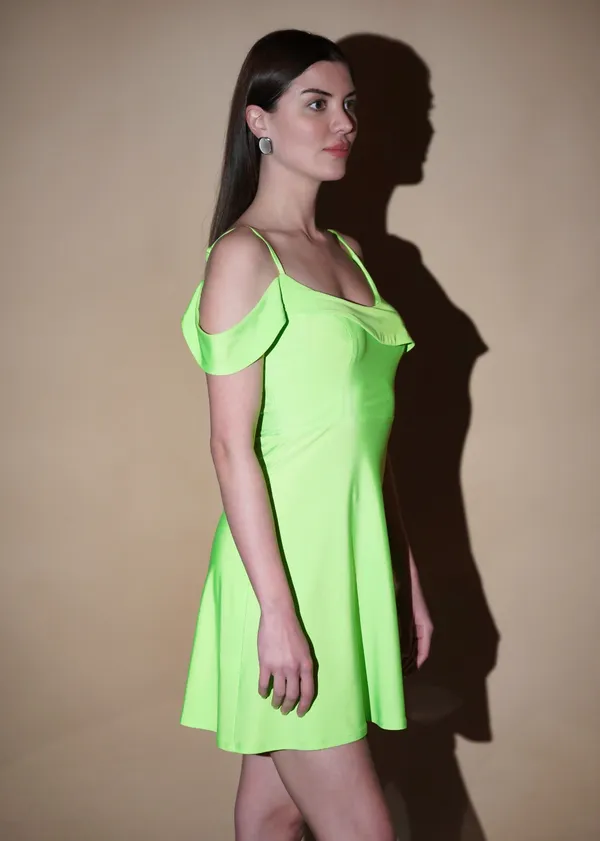 Lime_Shoulder_Straps_Bodycon_Dress_For_Women