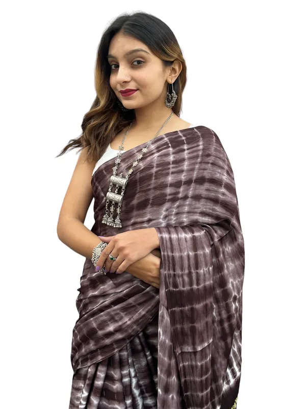 Prijam_Modal_Silk_Sibori_Print_Indian_Saree_Lagadi_Patta_Designed_Pallu_Silk_Saree_With_Unstiched_Blouse_for_Women's
